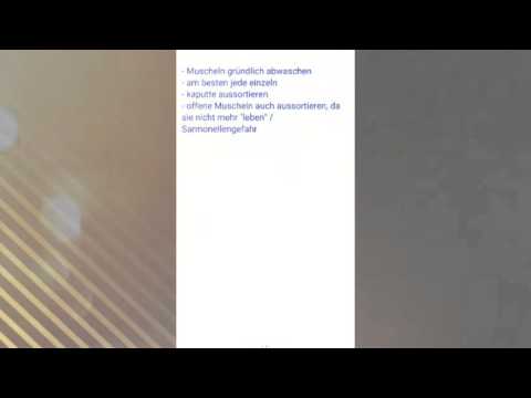 Muscheln nach rheinischer Art / Samos / einfach köstlich