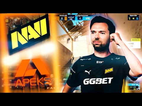 First Cs2 Match! Navi Play With a B1ad3 Instead Of a S1mple! [Navi vs Apeks]