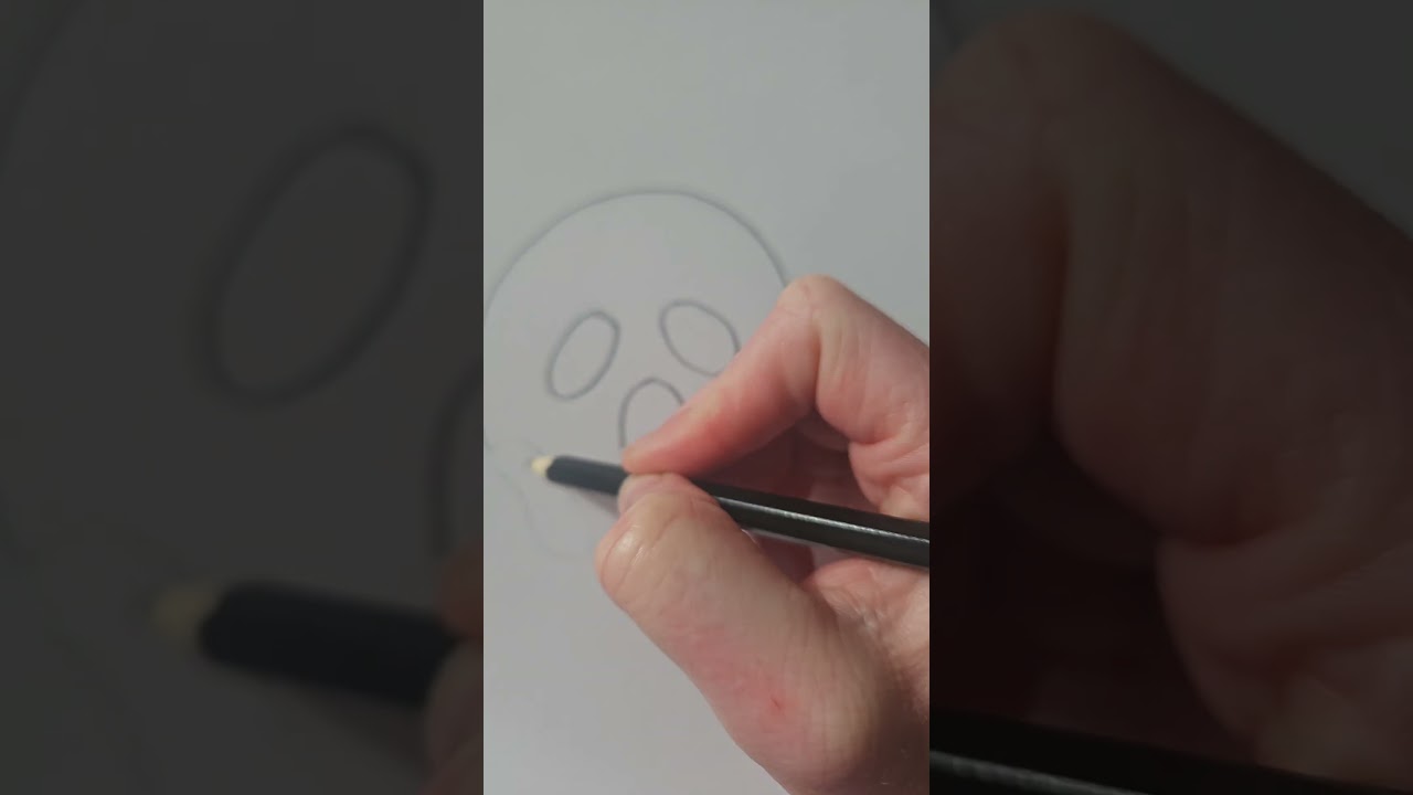 How to draw a scared fsce 😱 #scared, #emoji, #viral, #shorts, #likeandsubscribe