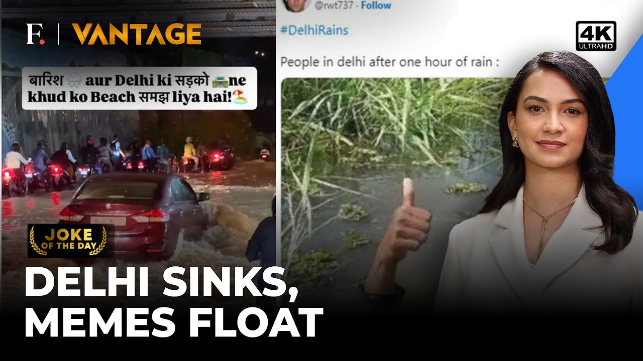 Delhi Turns Into 'Venice' After Heavy Rain, 'Car Feels Like Gondola' | Vantage on Firstpost | 4K