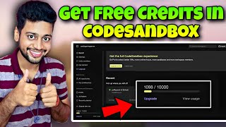 How To Get Unlimited Credits in CodeSandBox |  CodeSandbox Minecraft S