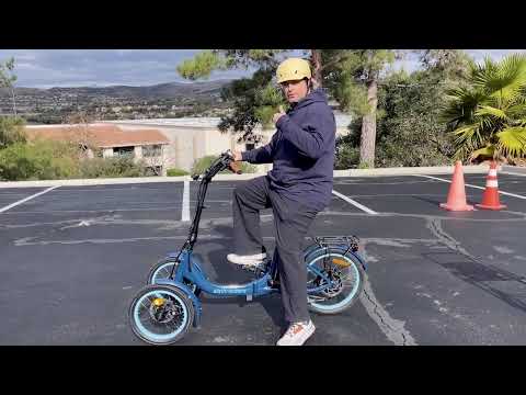 Innovative Reverse Electric Trike!  New for 2024 Reverse E Trike w/ Tilting Wheels, Crazy!