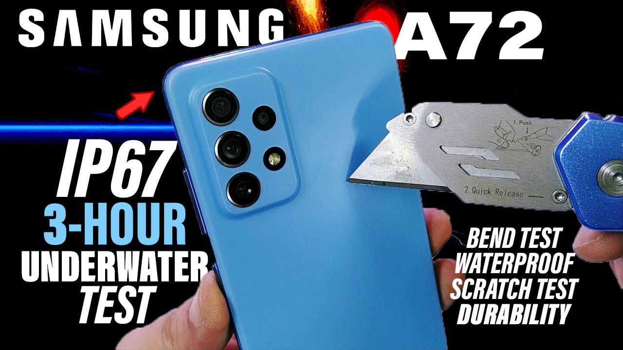 Samsung Galaxy A72 5G - Still Soft Build Or.? 3-Hour Underwater Test|BEND|Scratch - DURABILITY TEST!