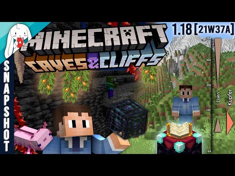 Minecraft 1.18 erster Snapshot 21w37a erklärt / zusammengefasst - Erz Verteilung! Update Deutsch