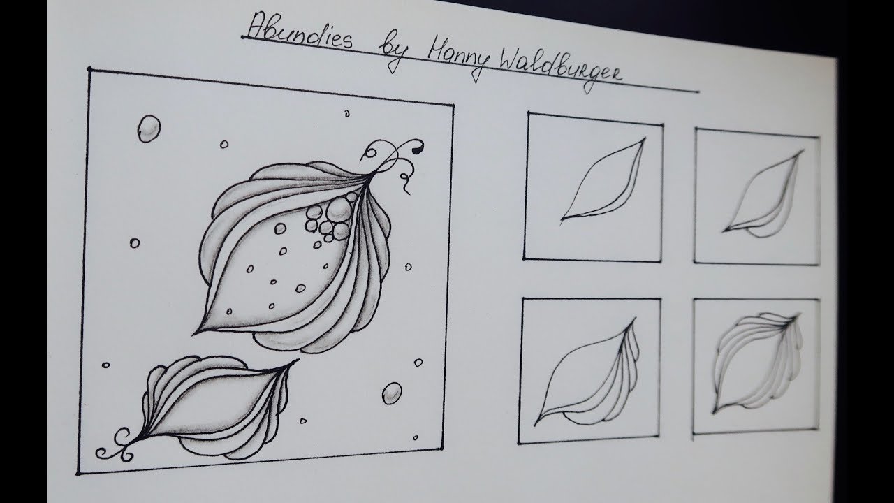 ABUNDIES BY HANNY WALDBURGER || Zentangle