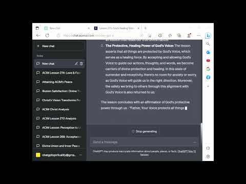 ChatGPT Spirituality ACIM Lesson 275 - God’s healing Voice protects all things today