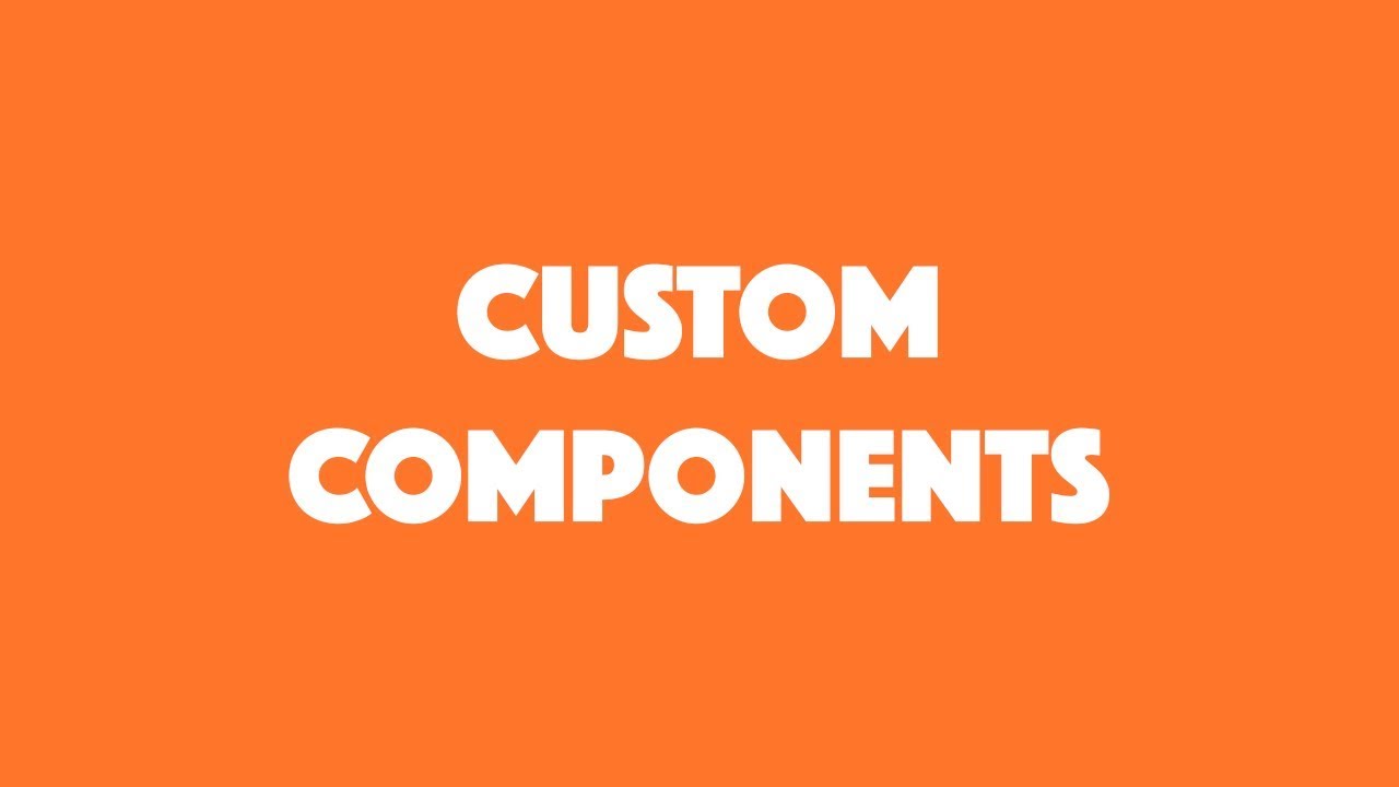 Setting up Custom Components in Ionic
