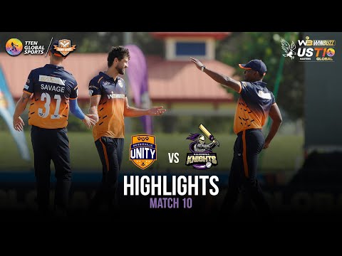 Match 10 Highlights: Morrisville Unity vs California Knights | US Masters T10 2023