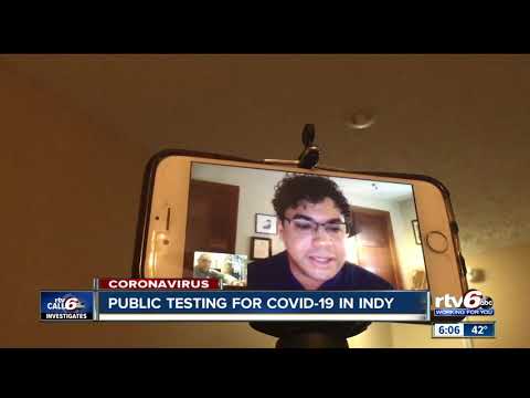 Doctor providing public testing for COVID-19 in Indianapolis