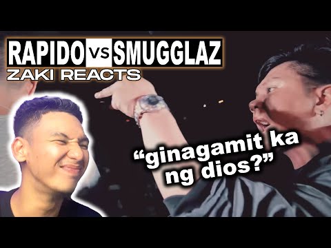 𝐙𝐚𝐤𝐢 𝐑𝐞𝐚𝐜𝐭𝐬 - Smugglaz vs Rapido | Ginagamit ka ng dios?
