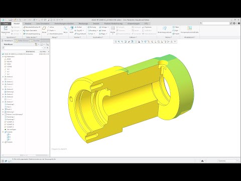 Creo 5.0 Uebung 1 Part 1/2 – Achsbuchse - Erstellen des 3D-Modells