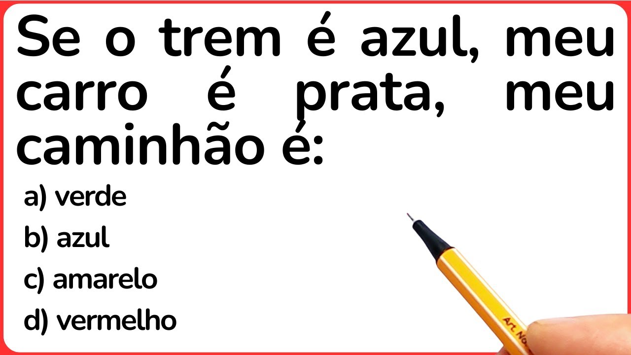 5 QUESTÕES DE RACIOCÍNIO LÓGICO PARA DESTRAVAR SEU CÉREBRO GRAU 1