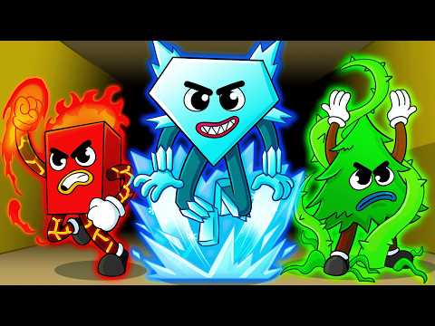 SAVE the SHAPES, But They're ELEMENTAL?! (Cartoon Animation)