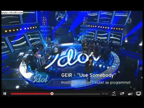 Geir Rönning | Use Somebody | Idol 2010 | KVALFINAL
