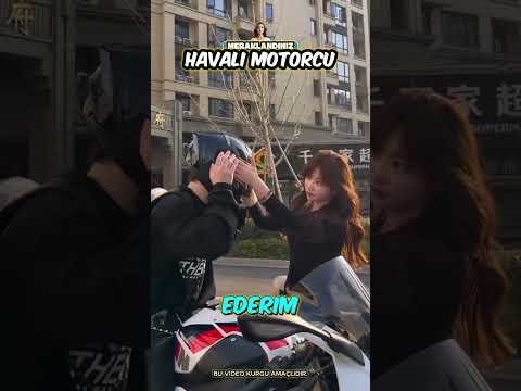 Havalı Motorcu..❗️😳