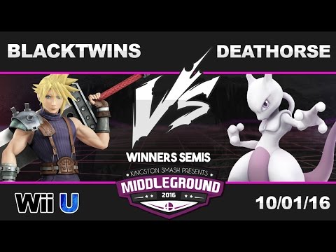 Middleground 2016 - HS Deathorse (Mewtwo) vs LGS Blacktwins (Cloud) - SSB4 WSF
