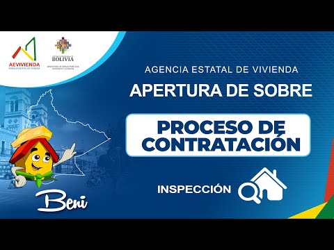 INSPECTORIA PARA EL PROYECTO DE VIVIENDA CUALITATIVA EN EL MUNICIPIO EXALTACION FASE(III) 2022 BENI