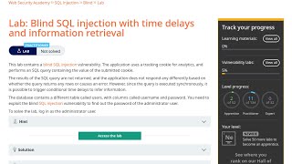 Web Security Academy | SQLi | 14 - Time Delays Info Retrieval