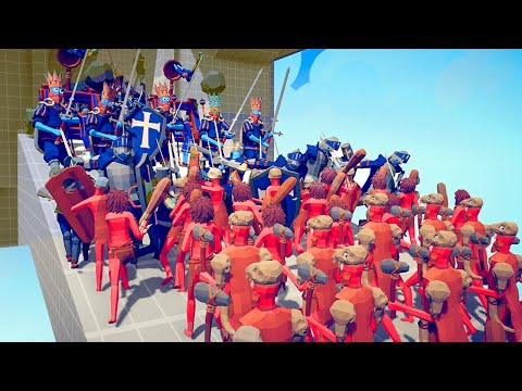 👑 CAN 100x MEDIEVAL KING ARMY PROTECT CASTLE? / Totally Accurate Battle Simulator ( TABS )