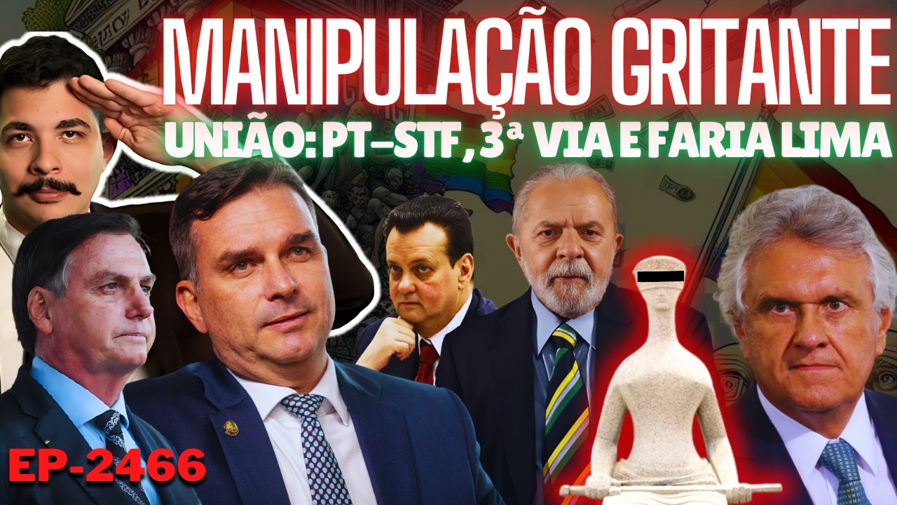 O ERRO Que Revelou a MANIPULAÇÃO Contra Flávio + Parceria PT-STF Ganha Apoio de Cagado e Faria Lima.