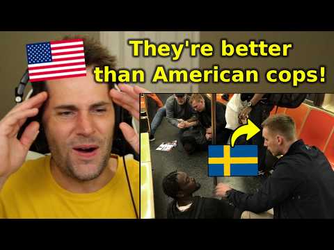 American Reacts to Swedish Police Stopping a Fight in New York City