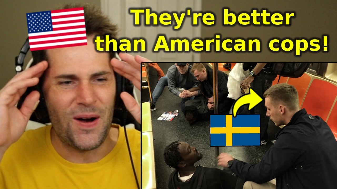 American Reacts to Swedish Police Stopping a Fight in New York City