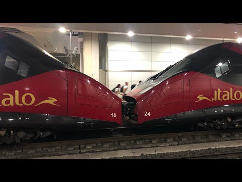 ITALO ETR 675.16/24 in DOPPIA COMPOSIZIONE sulla linea Milano C.le - Napoli C.le