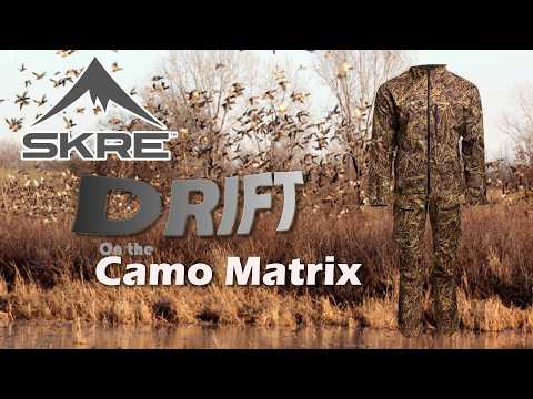 Skre Gear Drift on the Camo Matrix with 25 Hunting Backgrounds and Deer Vision