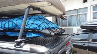 จำหน่ายแร็คหลังคา ขาจับแร็ค ตาข่ายคลุมแร็ค กล่องหลังคา กระเป๋าหลังคาและผ้าใบคลุมแร็ค