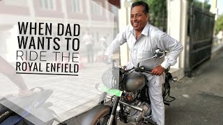 preview picture of video 'When Dad Rides The Royal Enfield || vlog 6 || Radha Swami Dera Beas ||'