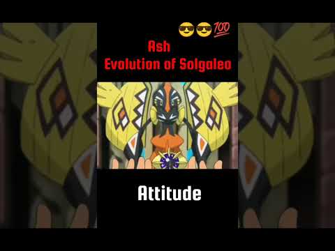 Ash Evolution of Solgaleo #shorts #pokemon