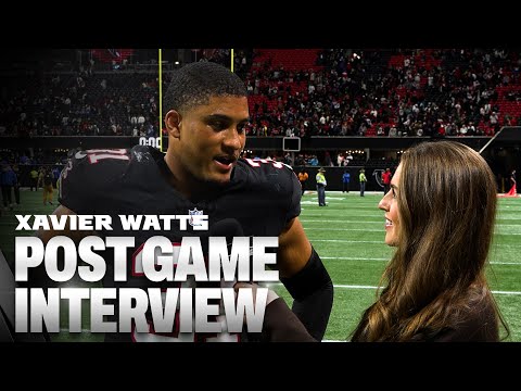 Xavier Watts postgame interview after Monday Night Football win against the Los Angeles Rams | NFL