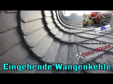 Wangenkehle - Altdeutsche Deckung - Schiefer von Theis Böger - Schieferdecker Hamburg - Spezialist