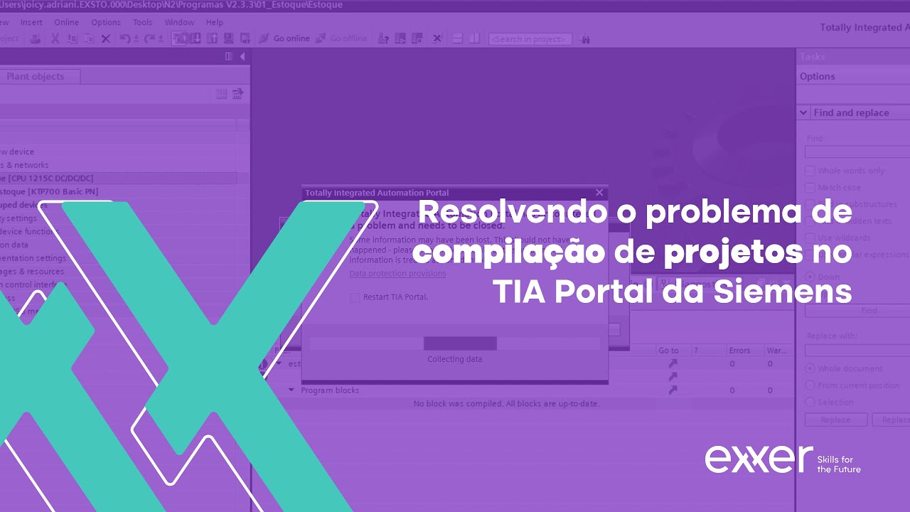 Resolvendo problema de compilação de projetos no TIA Portal da Siemens
