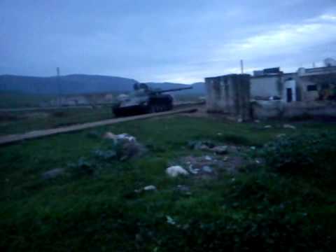 استهداف حاجز القاهرة بالدبابة من قبل لواء نصرة المظلوم في ريف حماة