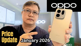 OPPO Price List Update January 2026 | Find X9 Reno 13 Reno 14 A5