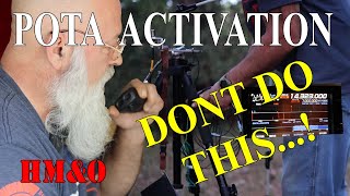 Introduction to POTA from a DIY Camper, Sharing  Mistakes.