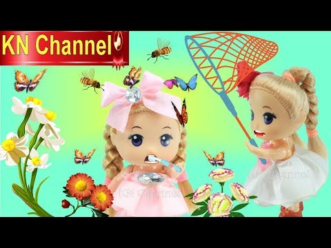 BÚP BÊ KN Channel LƯỜI ĐÁNH RĂNG BUỔI SÁNGTRỒNG HOA BẰNG DẦU THƠM