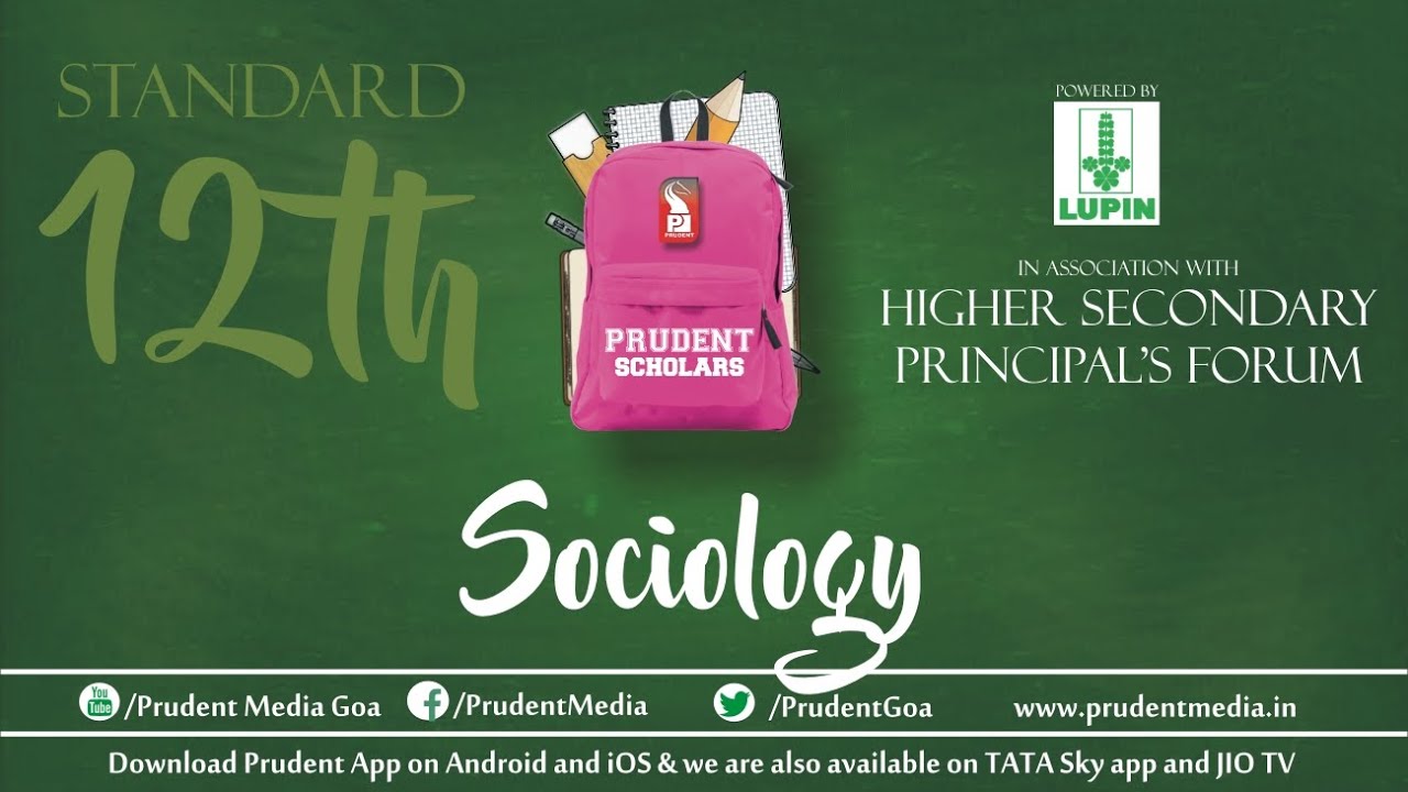 Prudent Scholars | 12th Sociology | Suggestions for Project Work | 04 Dec 20