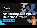 Marketing And Public Relations Intern Inga Media Is Hiring Latest Jobs For Freshers 2023