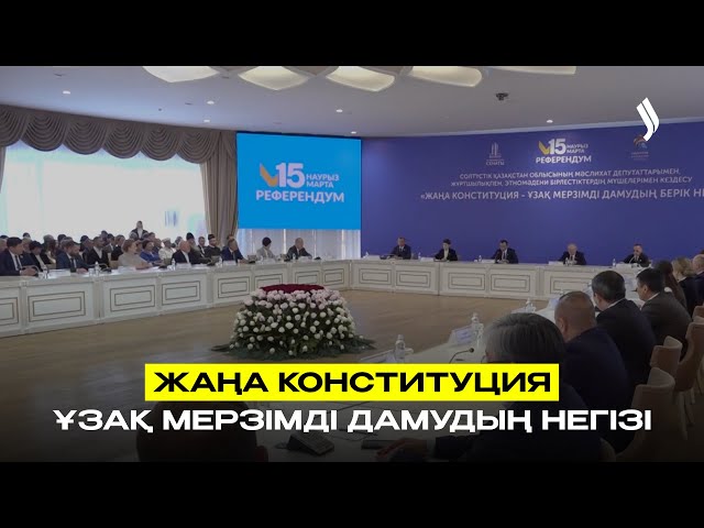 Жаңа Конституция – ұзақ мерзімді дамудың негізі