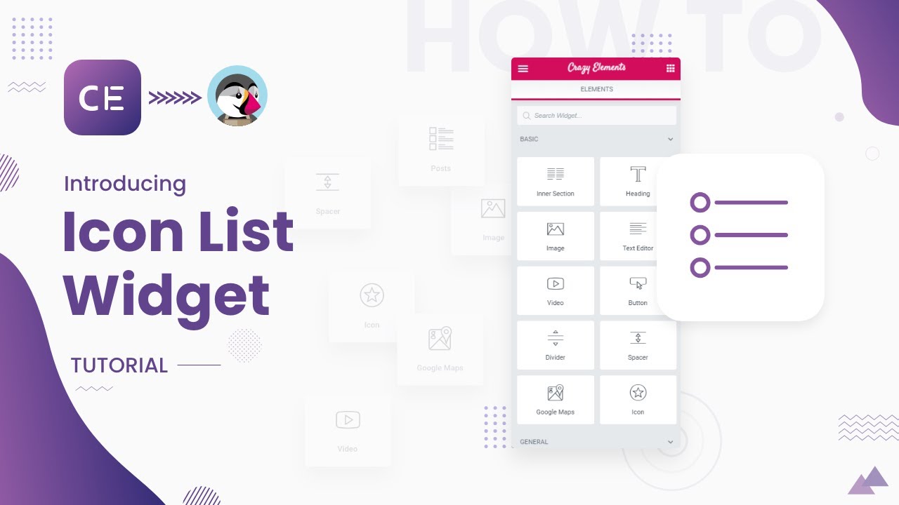 How to Use Icon list Widget Using Crazy Elements | PrestaShop | Elementor Based Page Builder