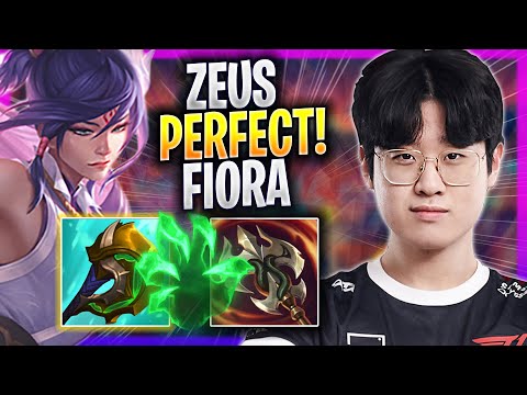 ZEUS PERFECT GAME WITH FIORA! - T1 Zeus Plays Fiora TOP vs Jax! | Season 2023