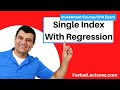 Single Index Model.  Explained with the Least Statistical Lingo. Essentials of Investments CFA Exam