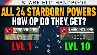 The ONLY Starborn Power Guide You Need | Lvl 1 vs 10 Analysis, Ranking & Tiers | Starfield Handbook