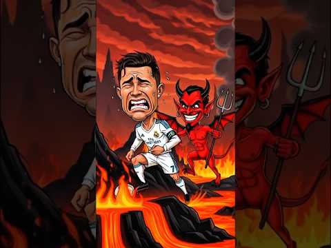 رونالدو ضد ميسي الشيطان 😱🔥 | الإيمان ينتصر في الجحيم ❤️‍🩹