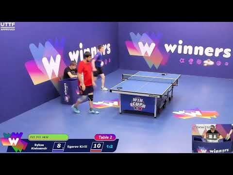 WINners CUP table 2  15.09 Syksa Aleksandr - Egorov Kirill 11:00