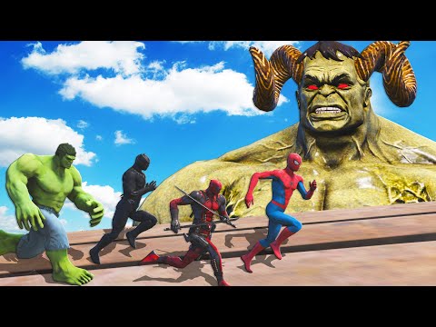 SUPERHEROES vs HULK Revenger - Spiderman, Hulk, Black Panther, Deadpool