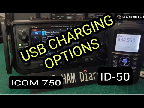 ICOM ID-50 & ICOM IC-705 USB Charging Options