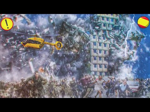 Alert över hela landet! En fruktansvärd hagelstorm drabbade Spanien, Murcia!